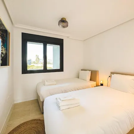 Sunset Pool Terrace Views Wifi Apartment Estepona